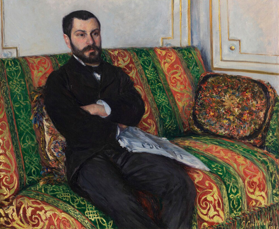 Gustave Caillebotte 1848-1894, Portrait of Mr. Gallo 1881, Nelson Atkins Museum, Kansas City, MO